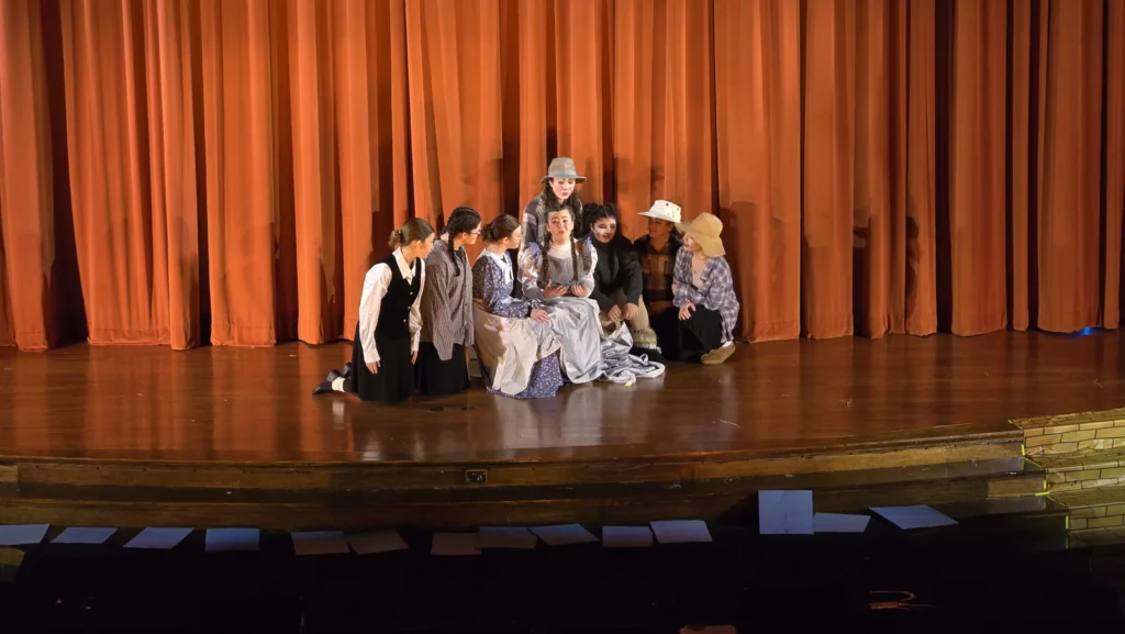 OCA Theatrical Society students performing on stage